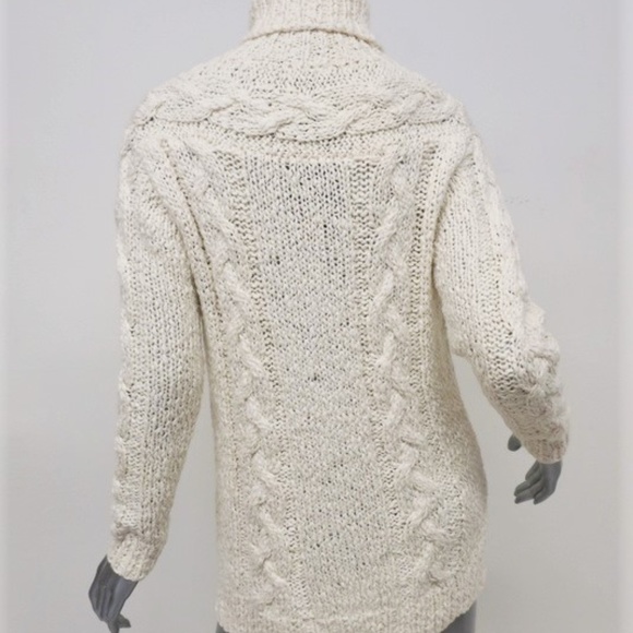 Rachel Zoe Sweater Micah Ivory Cable Knit - Picture 5 of 8